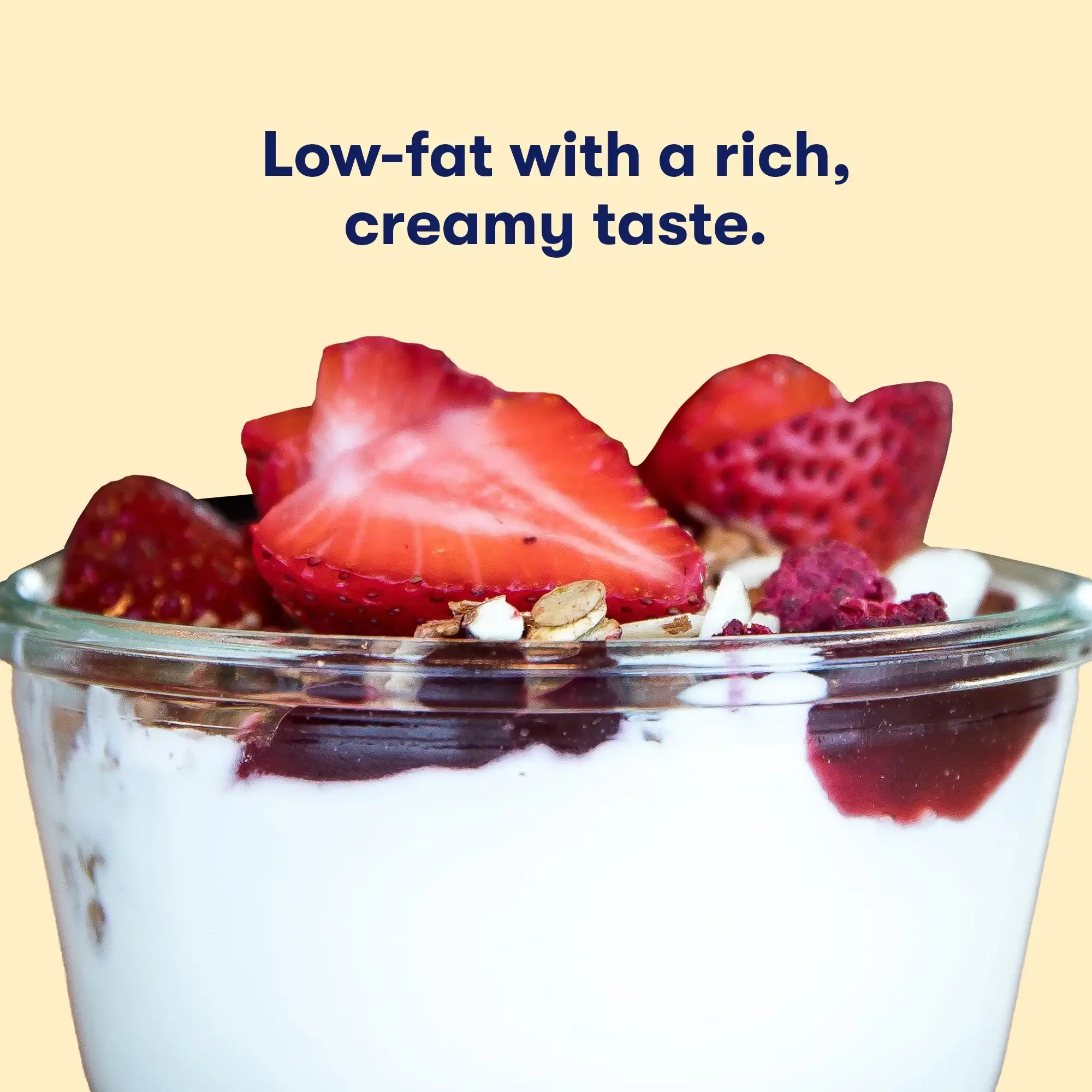 Tillamook Vanilla Bean Low Fat Yogurt Blended 32 oz Tub - Image 2